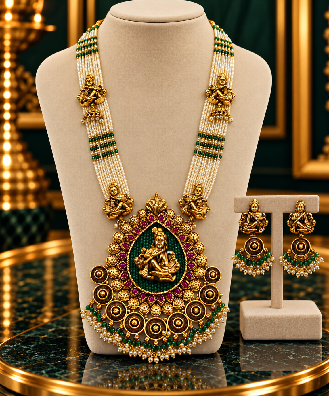 Royal Kundan Pearl Necklace