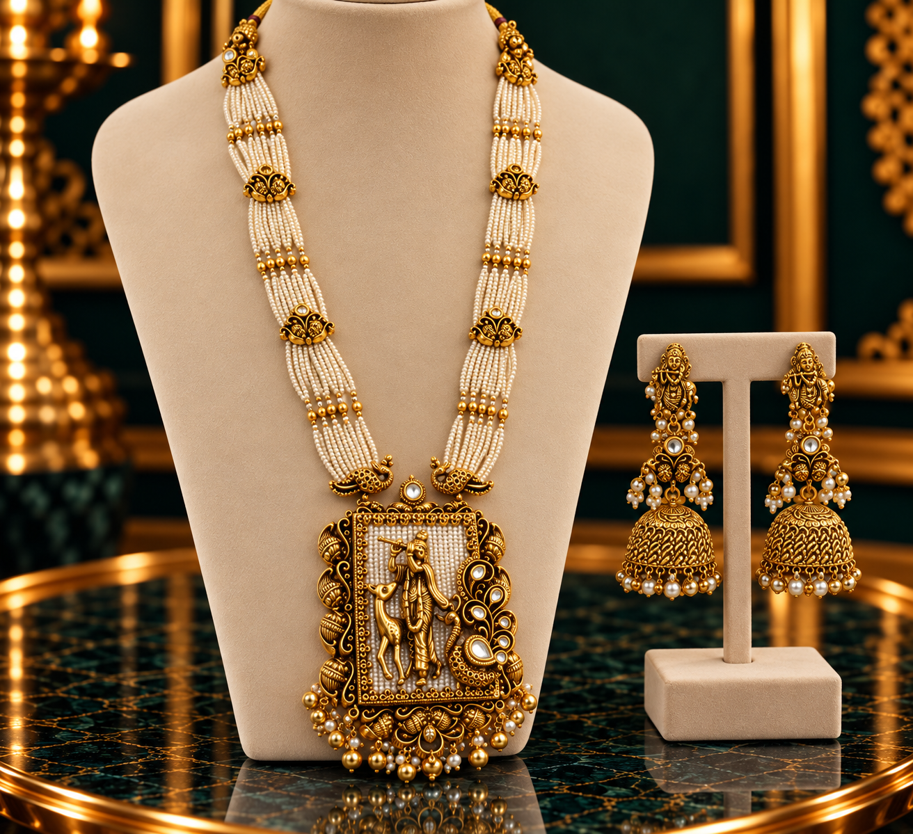Royal Kundan Pearl Necklace