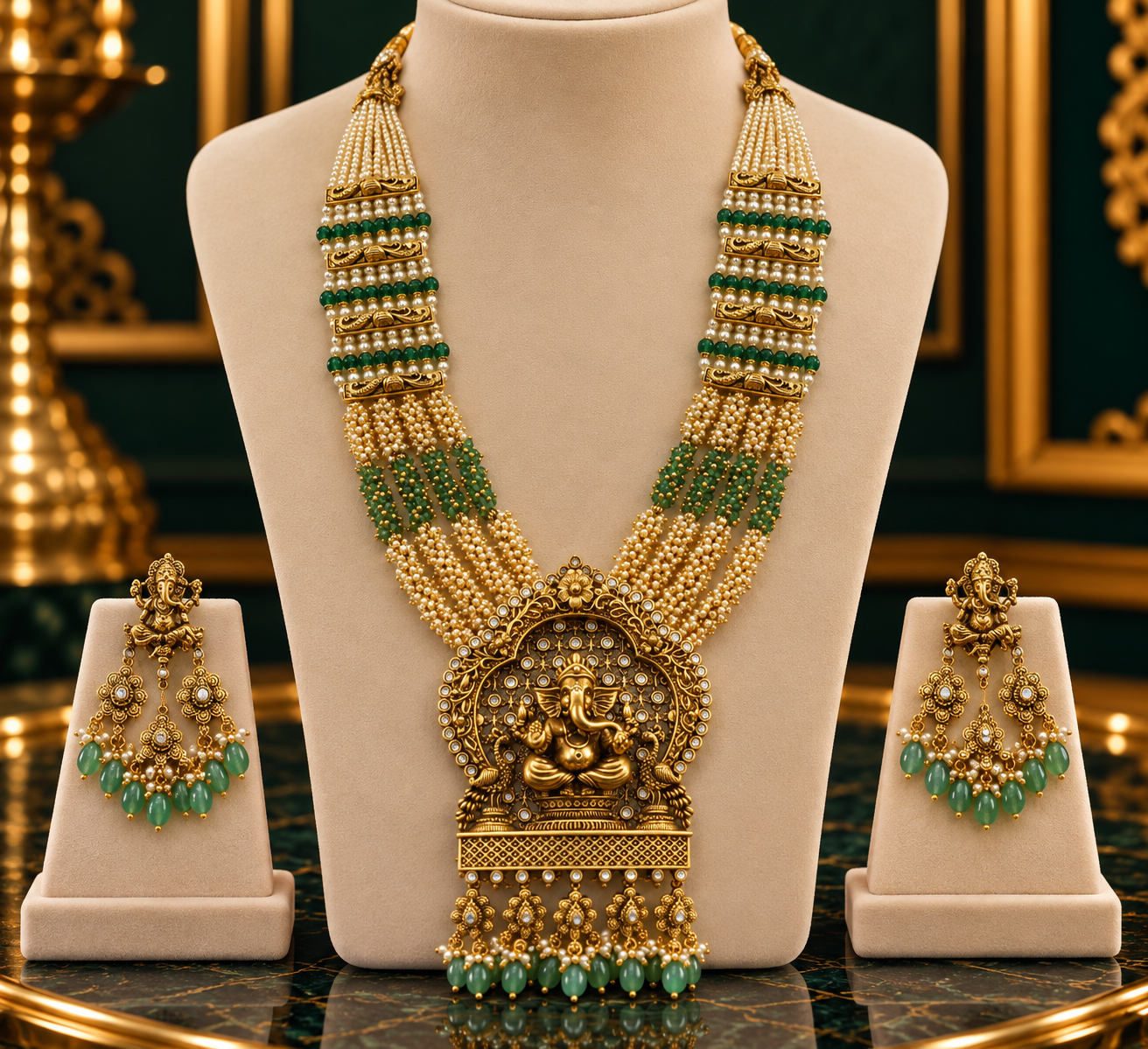 Royal Kundan Pearl Necklace