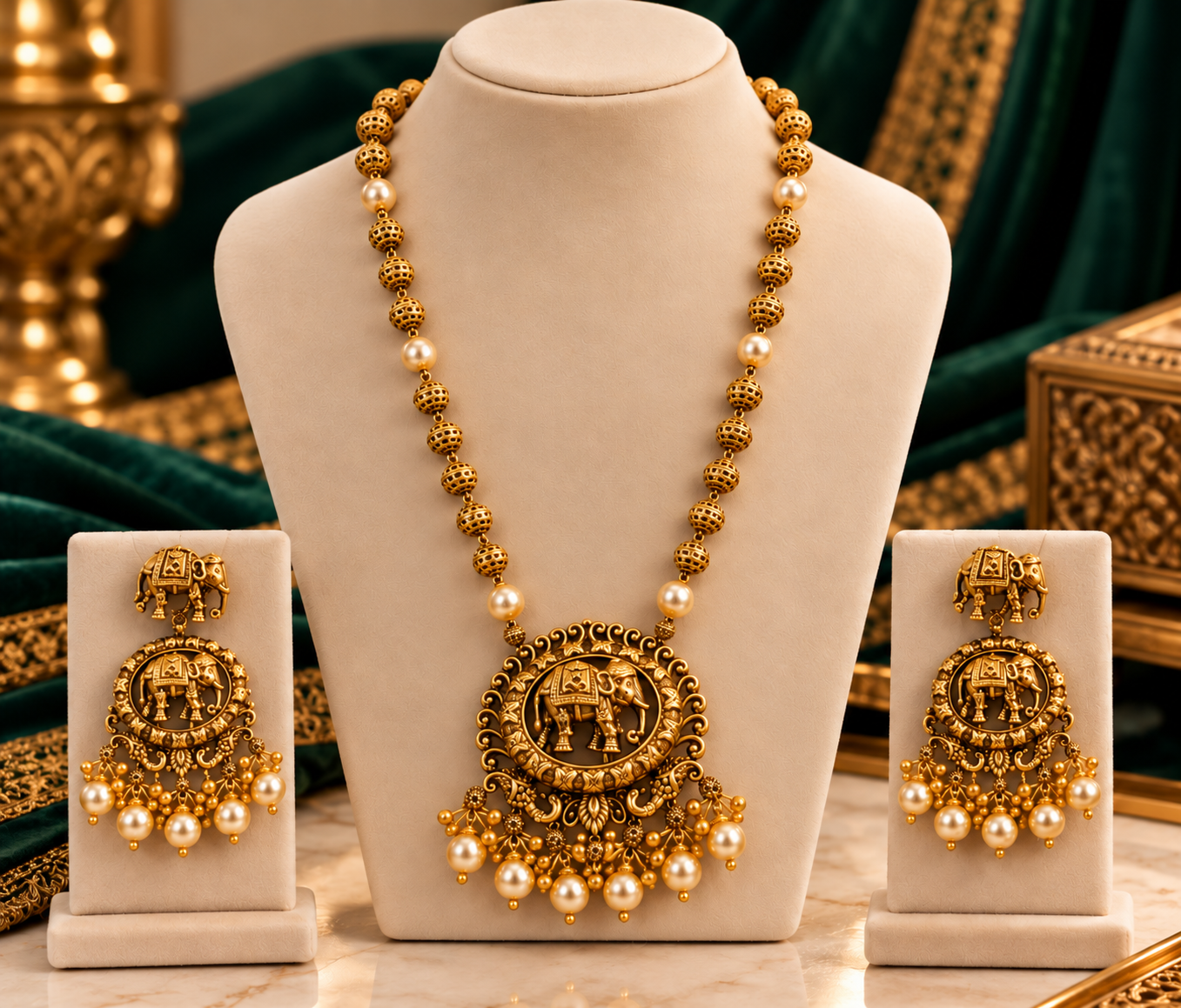 Royal Kundan Pearl Necklace