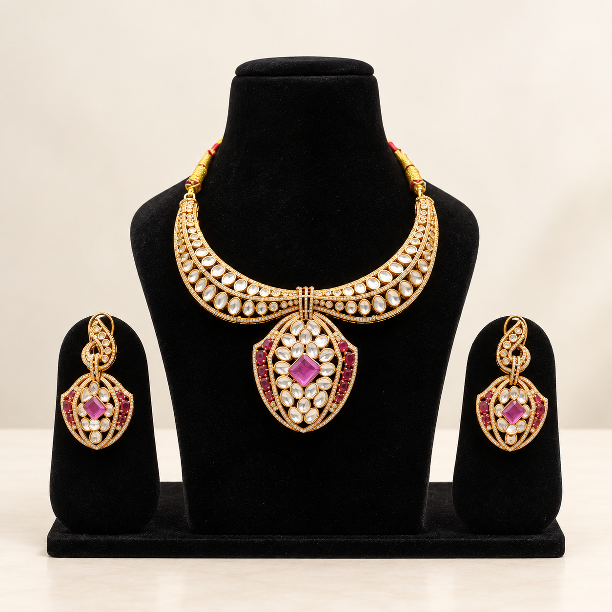 Royal Kundan Pearl Necklace